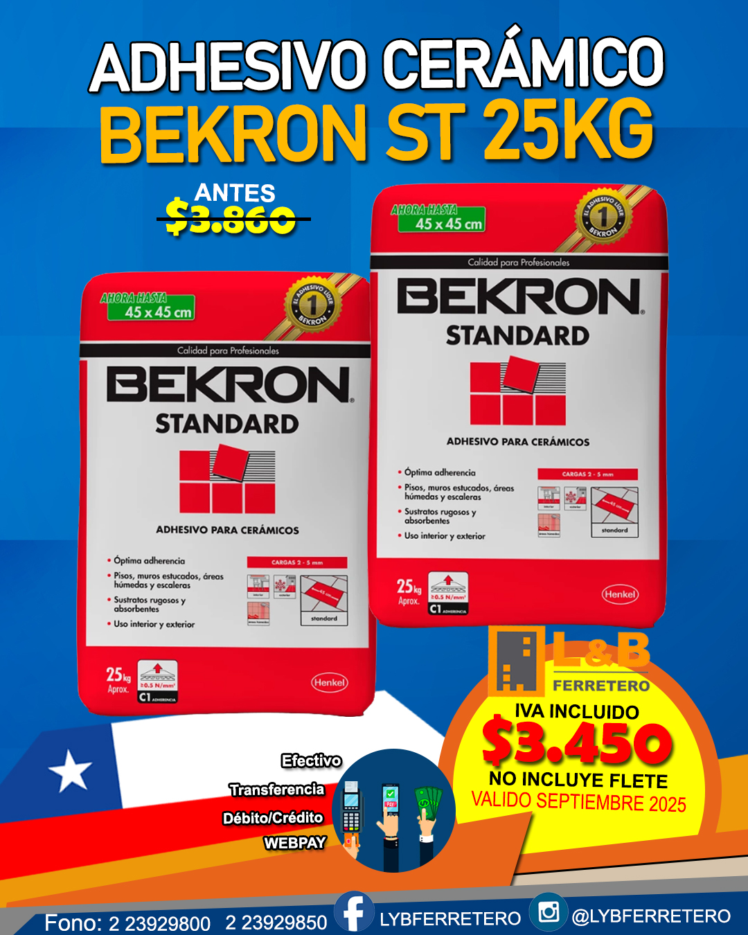Bekron Standard Polvo Saco 25Kg 