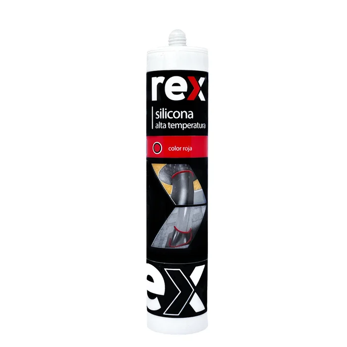SILICONA REX ALTA TEMPERATURA ROJA 300ML