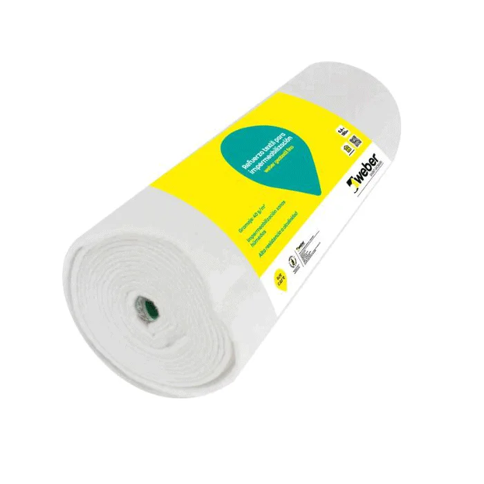 TELA DE REFUERZO GEOTEXTIL FINO WEBER ROLLO 60M2