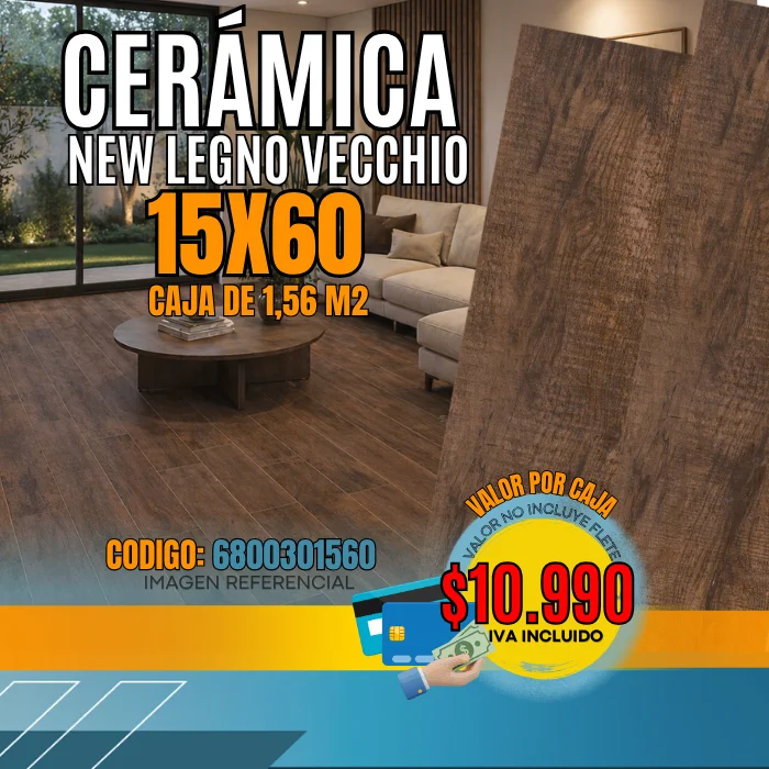 Cerámica New Legno Vecchio 15x60 1,56M2