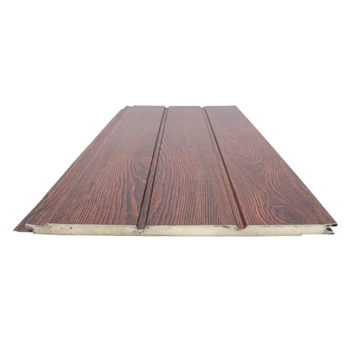 SIDING METAL CAOBA INGLESA 3 TABLAS 380M X 0,38 16mm - Image 2