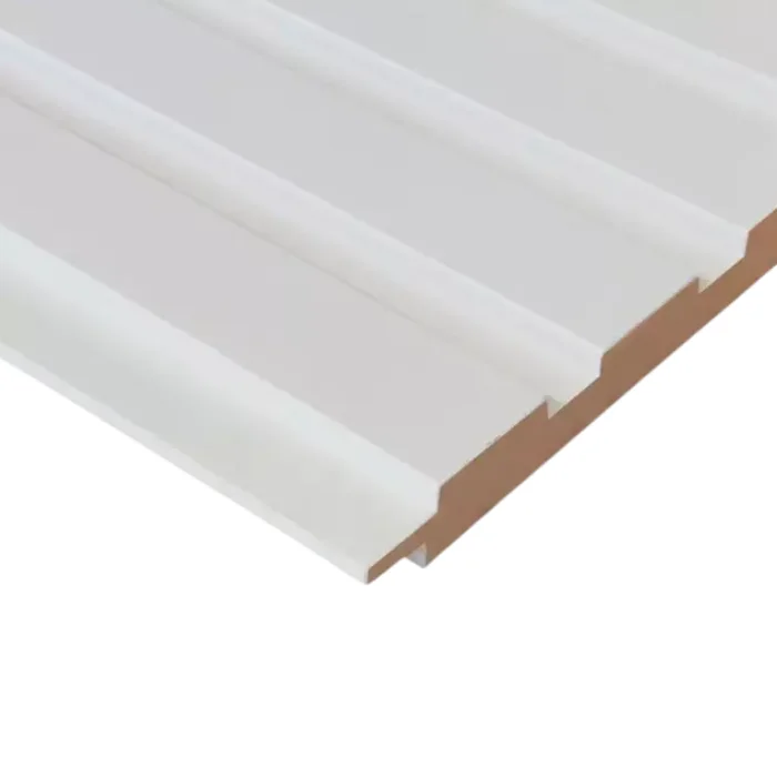 Revestimiento Ripado Pintado Blanco 15mm 160x2440mm 4Piezas