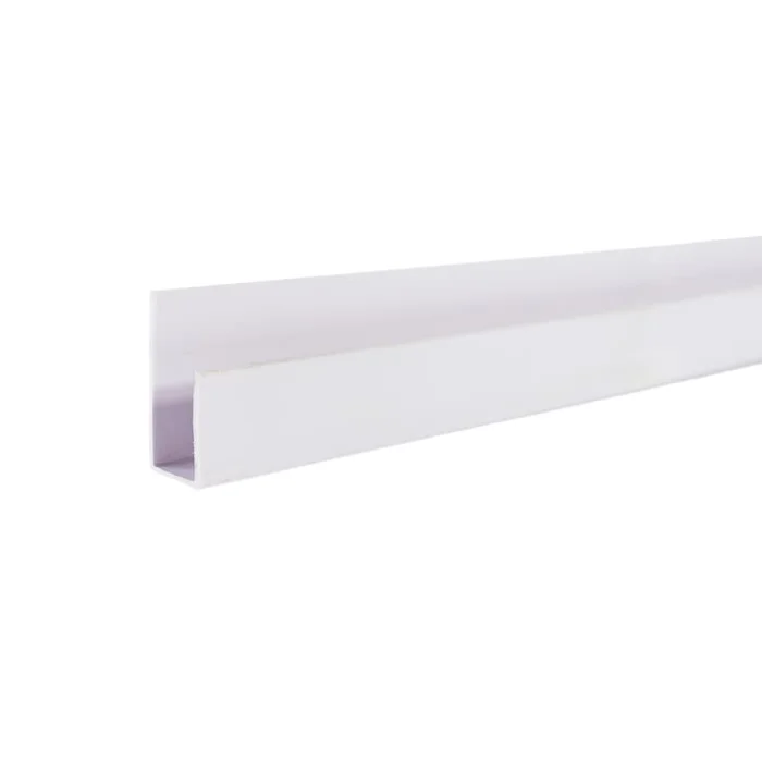 Perfil J PVC BLANCO BRILLANTE  4,75m