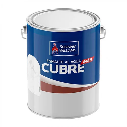 Esmalte al Agua cubre Sherwin Williams cubre crema Galon 3,8Lts