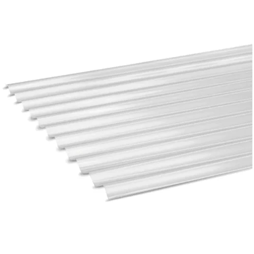 Plancha Policarbonato Onda Zinc Transparente 0,81x2,00x0,5MM