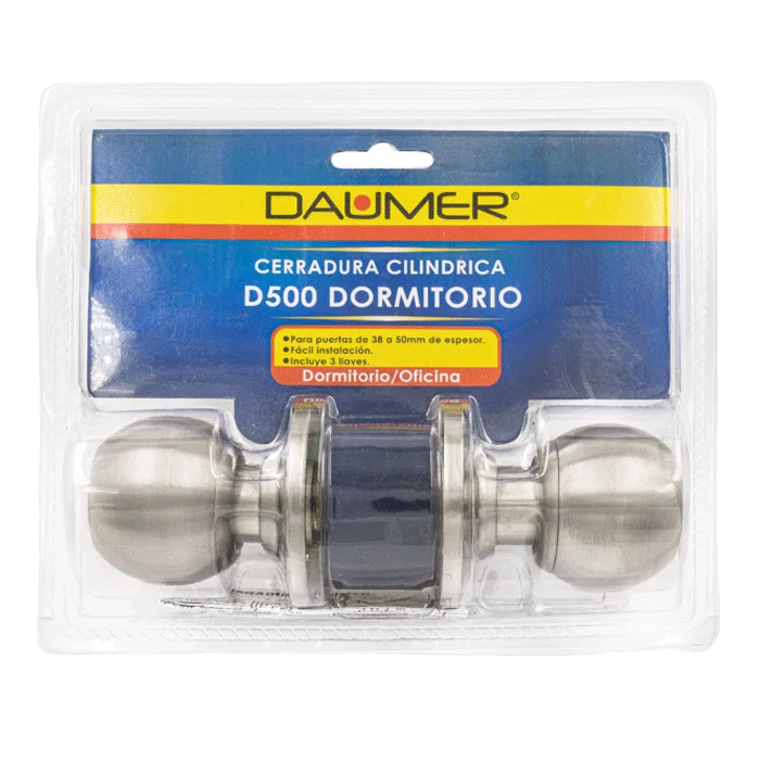 Cerradura  Dormitorio ACERO INOXIDABLE MOD.D-500