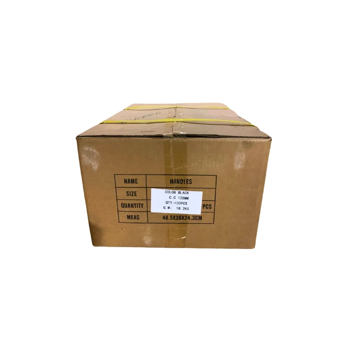 Caja 100 Unidades Tirador MADRID Negro 128MM Genérica