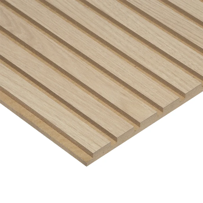 Revestimiento Tableado Ripado Carvalo/Blanco Softwood 12MM 2480x218mm Paquete
